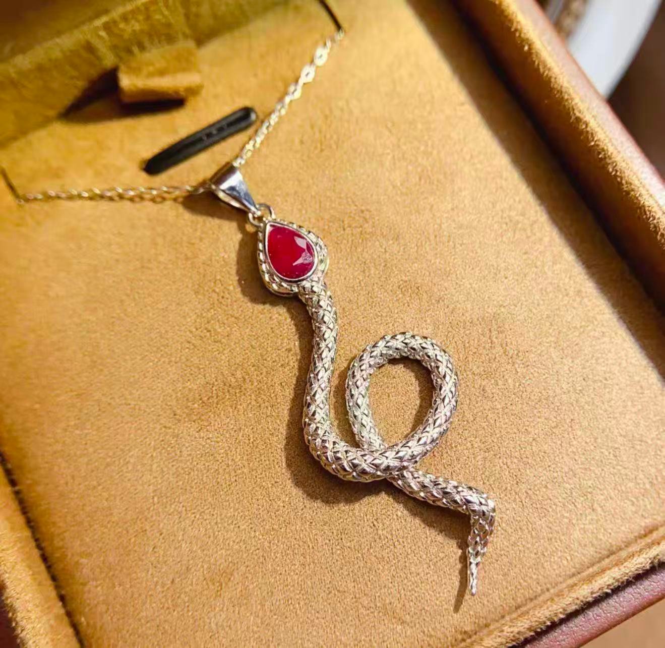 Natural Ruby Necklace - 图片 3
