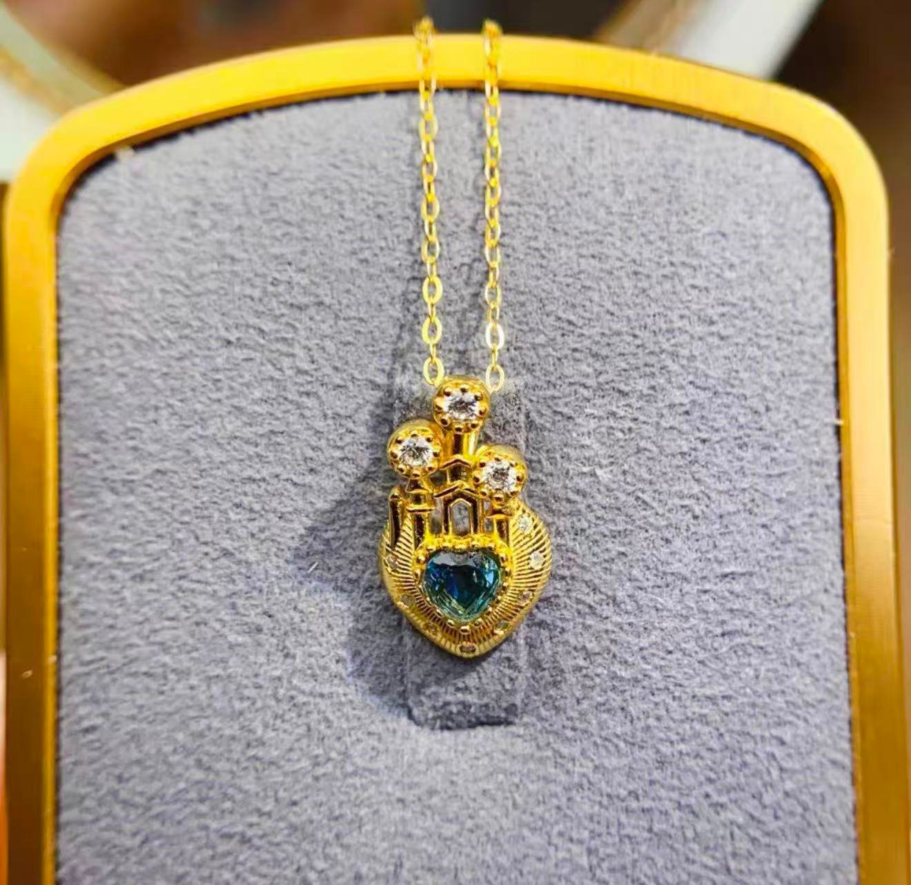 Natural Sapphire Necklace - 图片 3